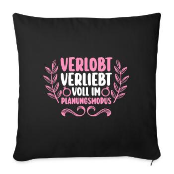 Bachelor Party Team Bride Hen Party - Sofa pillowcase 17,3'' x 17,3'' (45 x 45 cm) - black - Front