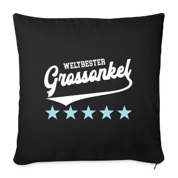 Great-Uncle Godfather Best Uncle Great-Uncle - Sofa pillowcase 17,3'' x 17,3'' (45 x 45 cm) - black - Front