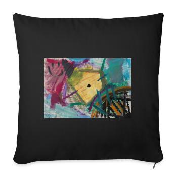 Gold Fountain - Sofa pillowcase 17,3'' x 17,3'' (45 x 45 cm) - black - Front