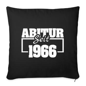 1966 - Sofa pillowcase 17,3'' x 17,3'' (45 x 45 cm) - black - Front