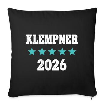 Plumber 2026 Craftsman Plumber Tinsmith - Sofa pillowcase 17,3'' x 17,3'' (45 x 45 cm) - black - Front