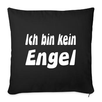 Angel - Sofa pillowcase 17,3'' x 17,3'' (45 x 45 cm) - black - Front