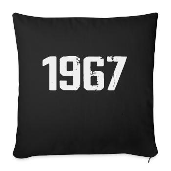 Legendary Since 1967 Vintage 1967 Retro 1967 - Sofa pillowcase 17,3'' x 17,3'' (45 x 45 cm) - black - Front