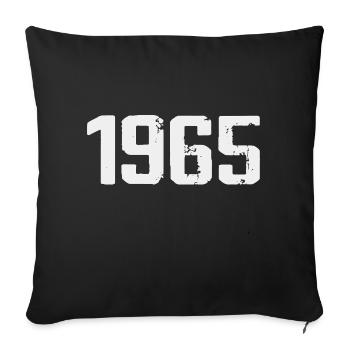 Legendary Since 1965 Vintage 1965 Retro 1965 - Sofa pillowcase 17,3'' x 17,3'' (45 x 45 cm) - black - Front