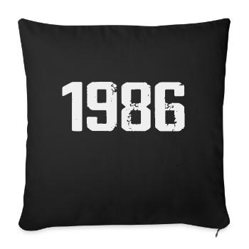 Legendary Since 1986 Vintage 1986 Retro 1986 - Sofa pillowcase 17,3'' x 17,3'' (45 x 45 cm) - black - Front