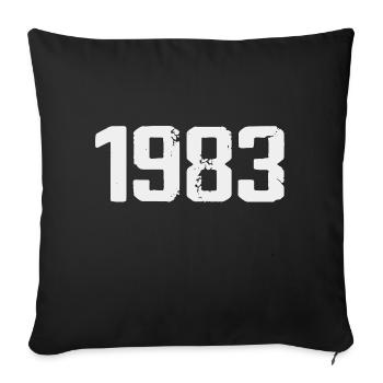 Legendary Since 1983 Vintage 1983 Retro 1983 - Sofa pillowcase 17,3'' x 17,3'' (45 x 45 cm) - black - Front