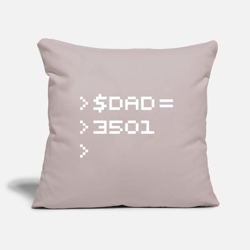 DAD 8-Bit Code Nerd Pixel Terminal Retro Sofa pillowcase 17,3'' x 17,3'' (45 x 45 cm)