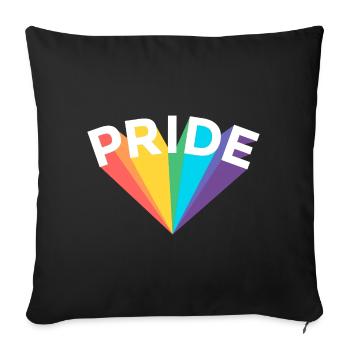 Pride Bunt - Sofakissenbezug 45 x 45 cm - Schwarz - Vorne