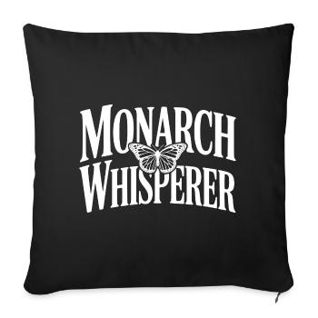 Le Chuchoteur du Monarque - Housse de coussin décorative 45 x 45 cm - noir - Devant