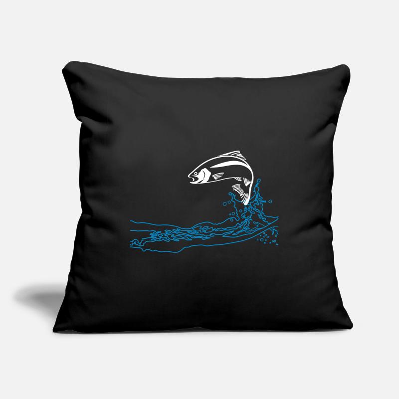 jumping trout Sofa pillowcase 17,3'' x 17,3'' (45 x 45 cm)