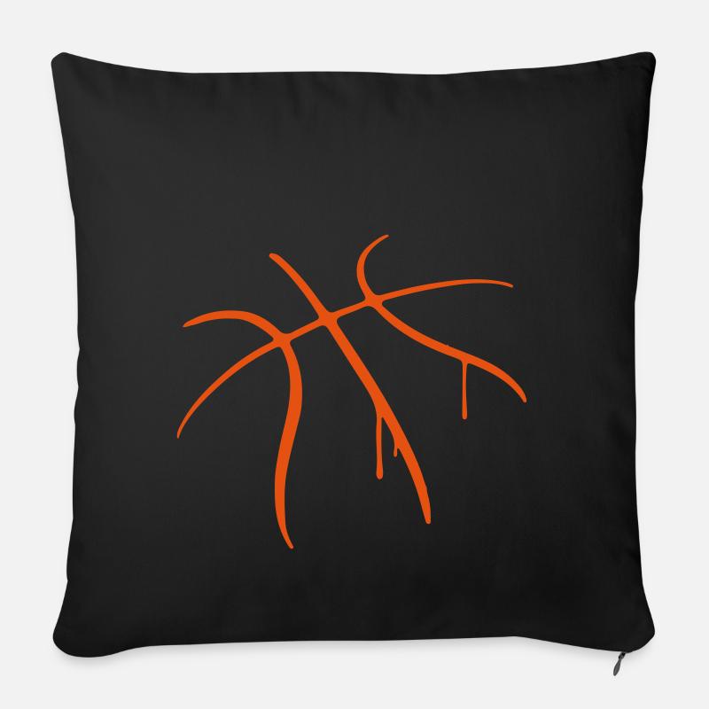 Basketball - Sofakissenbezug 45 x 45 cm - Schwarz