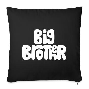 Big brother - Sofa pillowcase 17,3'' x 17,3'' (45 x 45 cm) - black - Front