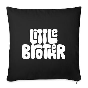 Little brother - Sofa pillowcase 17,3'' x 17,3'' (45 x 45 cm) - black - Front