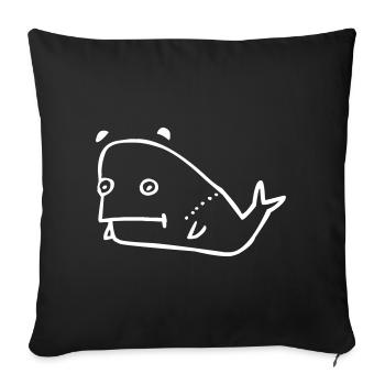 Wal Comic - Sofakissenbezug 45 x 45 cm - Schwarz - Vorne