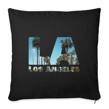 Beverly Hills - Los Angeles - Housse de coussin décorative 45 x 45 cm - noir - Devant