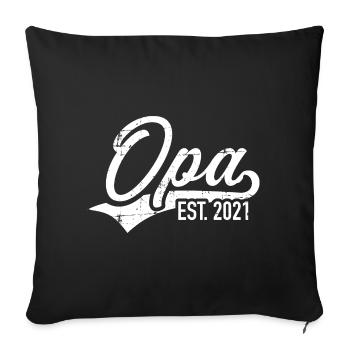 Opa 2021 - Sofakissenbezug 45 x 45 cm - Schwarz - Vorne