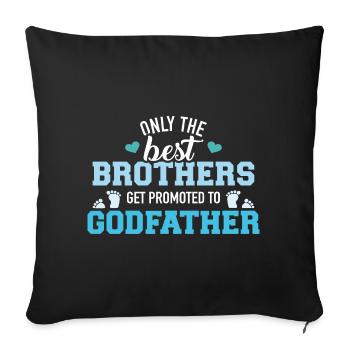 Godfather - Sofa pillowcase 17,3'' x 17,3'' (45 x 45 cm) - black - Front