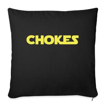 Le Jiu-Jitsu brésilien étouffe BJJ - Housse de coussin décorative 45 x 45 cm - noir - Devant