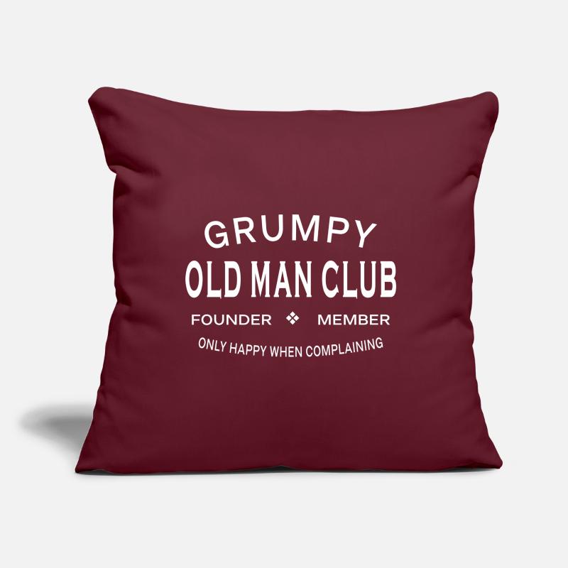 Grumpy Old Man Club - Funny Sofa pillowcase 17,3'' x 17,3'' (45 x 45 cm)