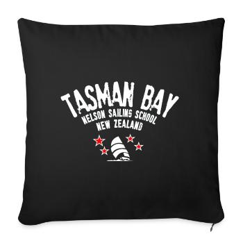 Segelschule Tasman Bay Nelson - Sofakissenbezug 45 x 45 cm - Schwarz - Vorne