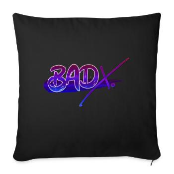 BadX. Concevoir - Housse de coussin décorative 45 x 45 cm - noir - Devant