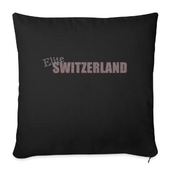 Elite Switzerland - Sofa pillowcase 17,3'' x 17,3'' (45 x 45 cm) - black - Front