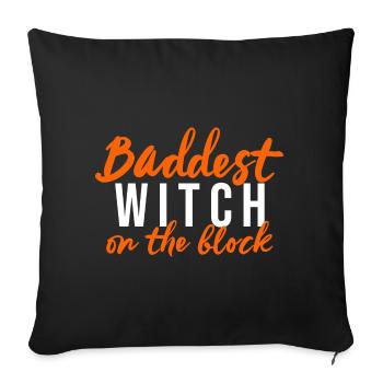 Halloween Witch Witchcraft Magic Magic Magic Magice Costume - Sofa pillowcase 17,3'' x 17,3'' (45 x 45 cm) - black - Front