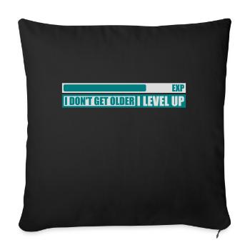 Vieillir - Housse de coussin décorative 45 x 45 cm - noir - Devant