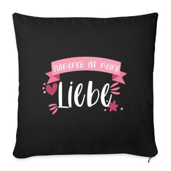 Flamenco Tänzerin Spanischer Tanz Geschenk - Sofakissenbezug 45 x 45 cm - Schwarz - Vorne