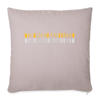I get more head - Sofa pillowcase 17,3'' x 17,3'' (45 x 45 cm) - light taupe - Front