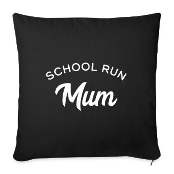 School Run Mum - Sofa pillowcase 17,3'' x 17,3'' (45 x 45 cm) - black - Front