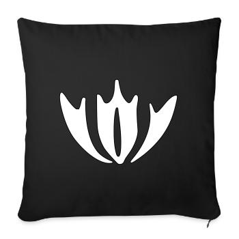 Ornement Boroni 2 - Graphique vectoriel - Housse de coussin décorative 45 x 45 cm - noir - Devant