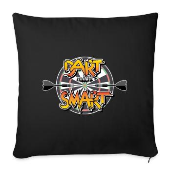 La fléchette vous rend heureux - Housse de coussin décorative 45 x 45 cm - noir - Devant