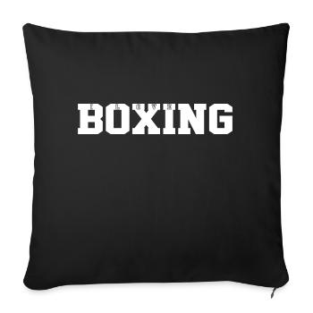 I can't I have BOXING BESTSELLER - Sofa pillowcase 17,3'' x 17,3'' (45 x 45 cm) - black - Front