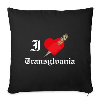 I Love Transylvania - Sofa pillowcase 17,3'' x 17,3'' (45 x 45 cm) - black - Front