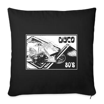 DISCO - Housse de coussin décorative 45 x 45 cm - noir - Devant