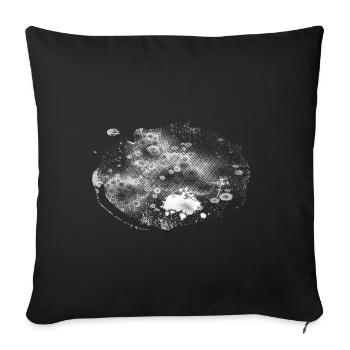 Background WHITE stormy | raster background - Sofa pillowcase 17,3'' x 17,3'' (45 x 45 cm) - black - Front