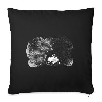 Supernova Orbit Background transparent stormy - Sofa pillowcase 17,3'' x 17,3'' (45 x 45 cm) - black - Front