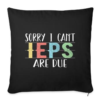 Sorry I Can't IEPS Are Due - Housse de coussin décorative 45 x 45 cm - noir - Devant