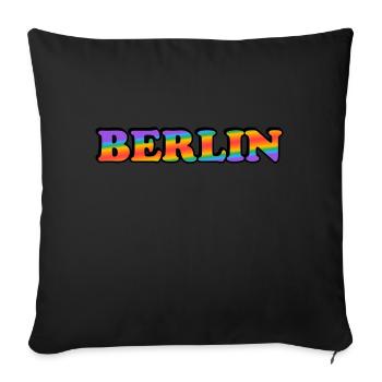 Gay Berlin - Sofa pillowcase 17,3'' x 17,3'' (45 x 45 cm) - black - Front