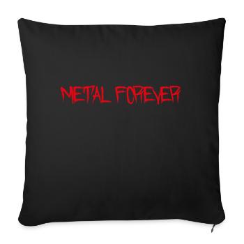 Metal Forever - Sofa pillowcase 17,3'' x 17,3'' (45 x 45 cm) - black - Front