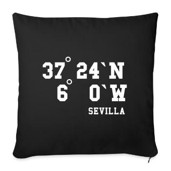 Seville Andalusia Spain Holiday Idea - Sofa pillowcase 17,3'' x 17,3'' (45 x 45 cm) - black - Front