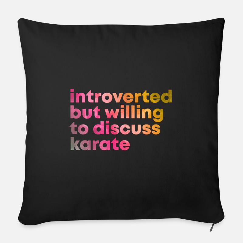 Karate - Sofakissenbezug 45 x 45 cm - Schwarz