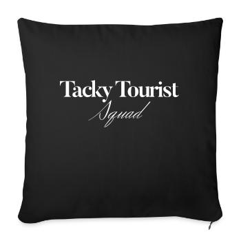 Tourist Squad Picture Photographer Vacation - Sofakissenbezug 45 x 45 cm - Schwarz - Vorne
