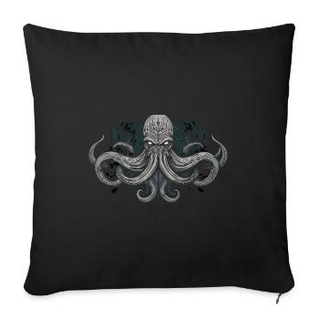 Cthulhu Lord and Savior Monster Horror T-Shirt - Sofakissenbezug 45 x 45 cm - Schwarz - Vorne