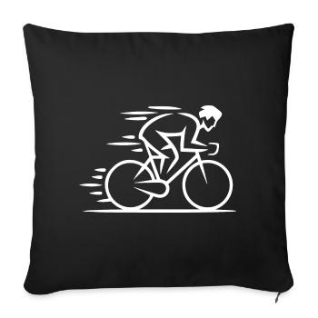 Minimalist Cycle - Sofa pillowcase 17,3'' x 17,3'' (45 x 45 cm) - black - Front