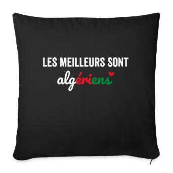 The best are Algerians - Sofa pillowcase 17,3'' x 17,3'' (45 x 45 cm) - black - Front