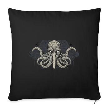 Cthulhu Lord and Savior Monster Horror T-Shirt - Sofakissenbezug 45 x 45 cm - Schwarz - Vorne