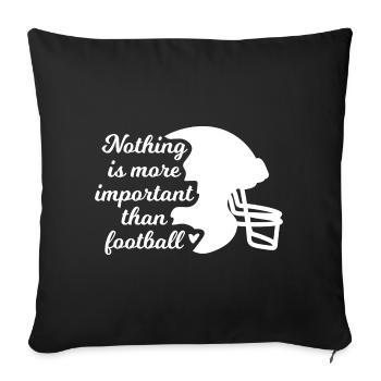 Football Inspiration - Sofa pillowcase 17,3'' x 17,3'' (45 x 45 cm) - black - Front