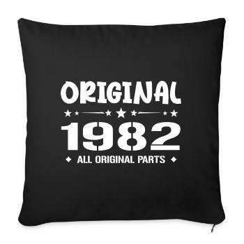 Né en 1982, Cadeau Anniversaire 1982 Original 1982 - Sofa pillowcase 17,3'' x 17,3'' (45 x 45 cm) - black - Front